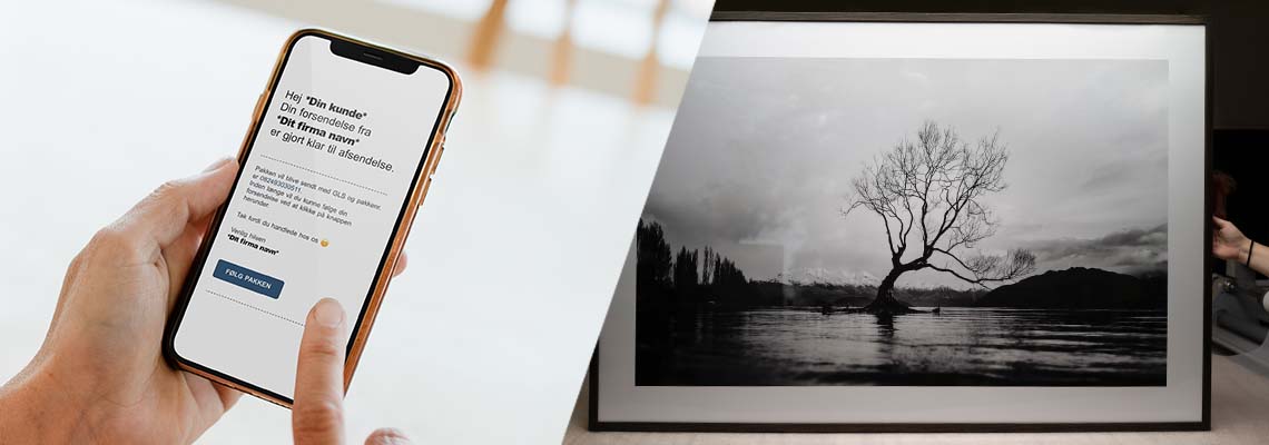 Dropshipping og neutral forsendelse til fotografer