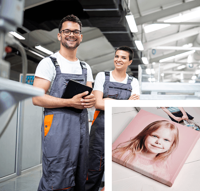Arbejdet i vores professionelle billedlaboratorium