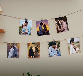 Udhængte fotoprints med høj skarphed