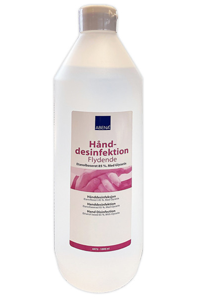Hånd-desinfektion, 85% Etanol. 1L refill dunk