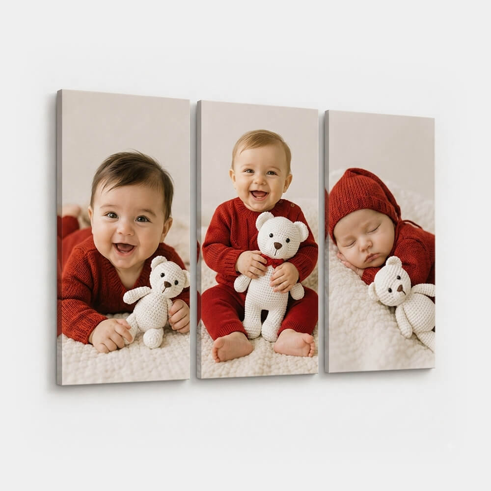 Eksklusivt Canvasprint - Væg Collage (flere billeder, der på væggen danner en collage)