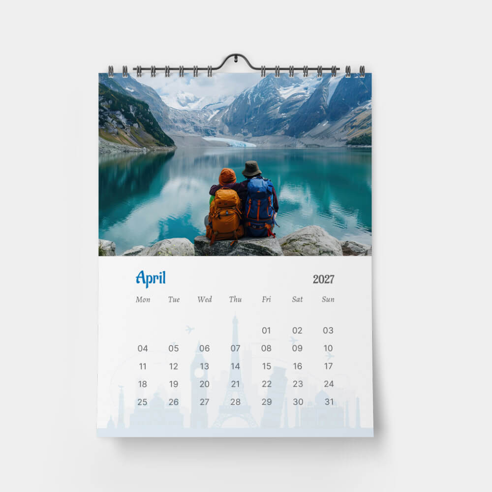 Vægkalender med topophæng 1