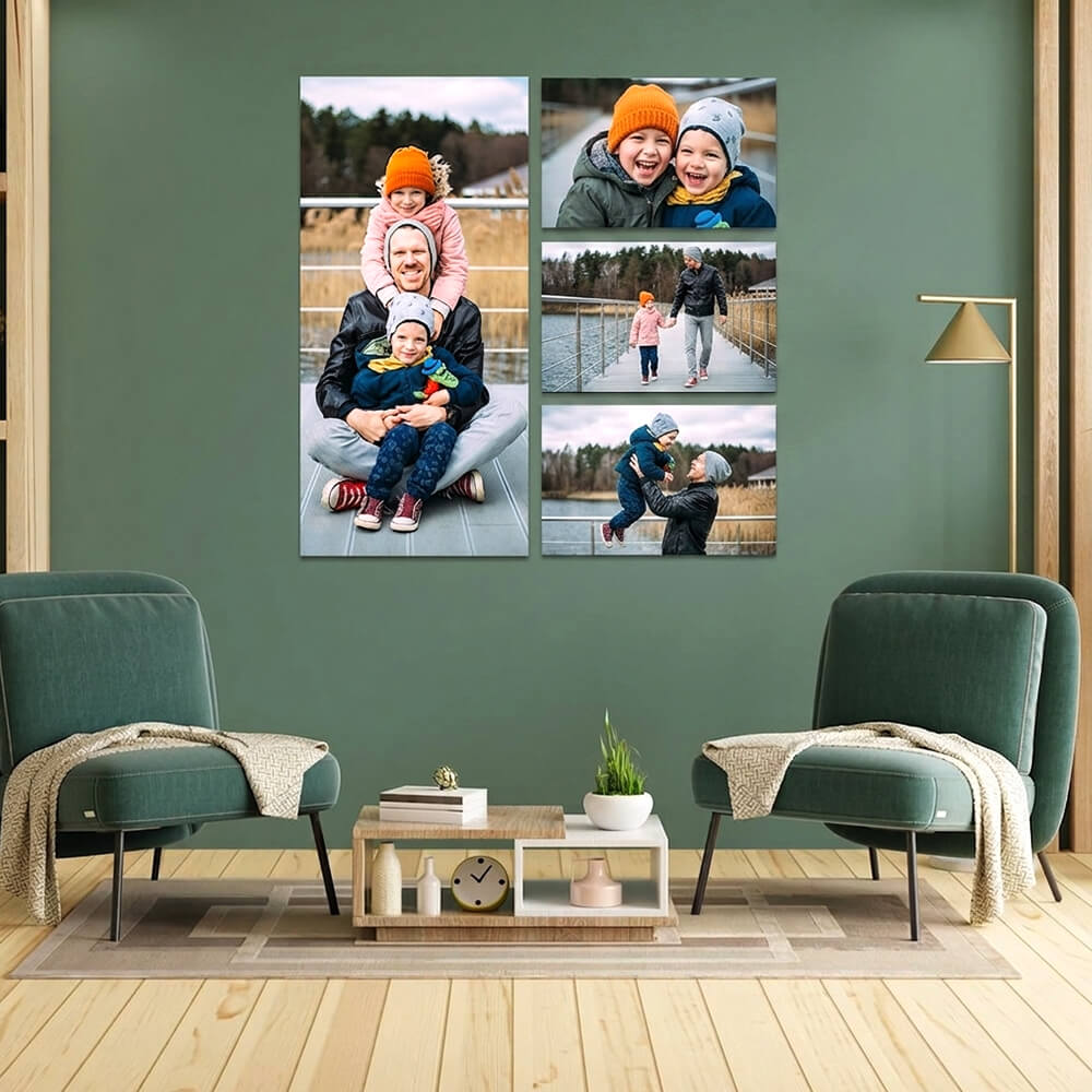Aludibond, direkte print - Væg Collage (flere billeder, der på væggen danner en collage) 4