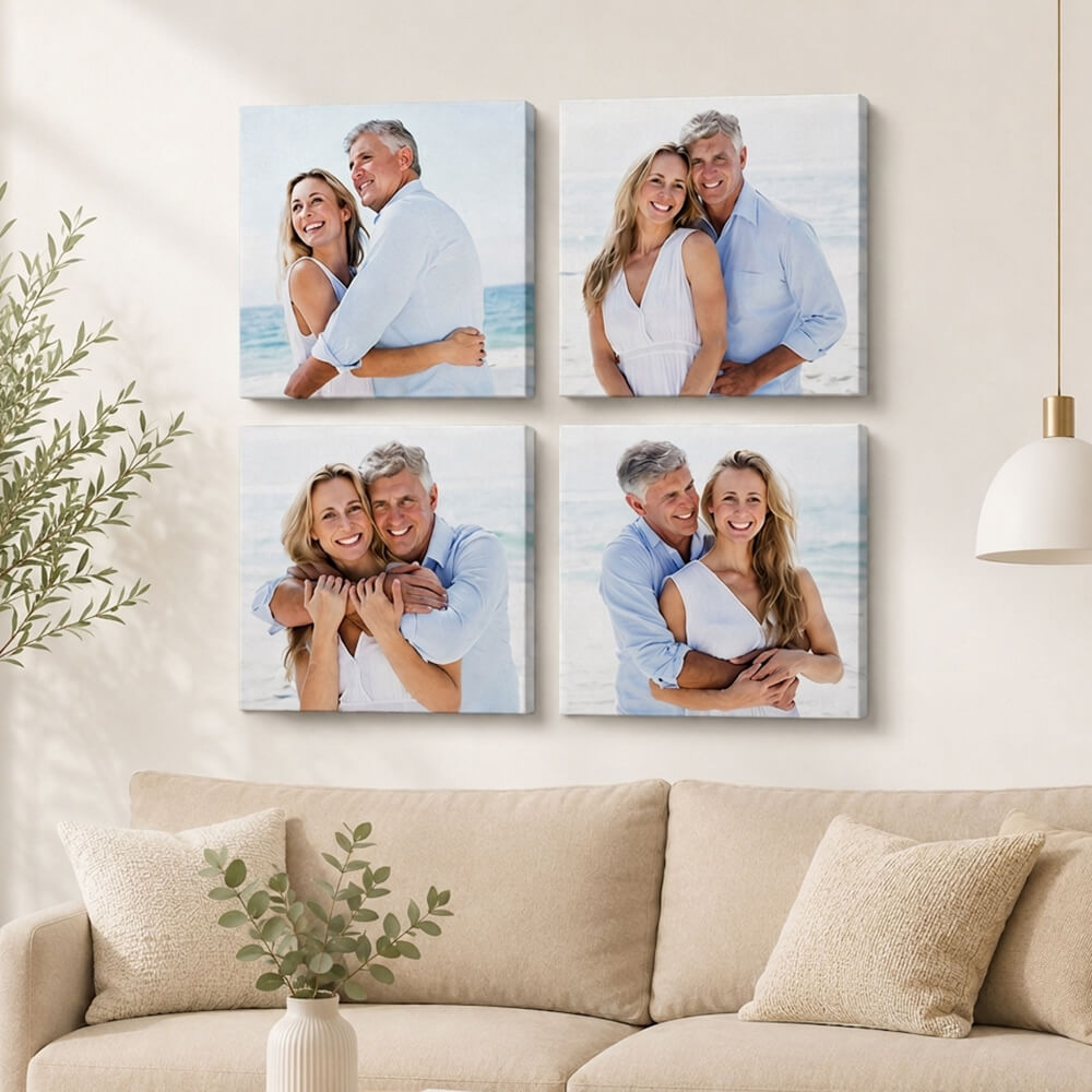 Eksklusivt Canvasprint - Væg Collage (flere billeder, der på væggen danner en collage) 3