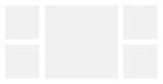 5 panel Displays - 4. stk. 30×30 cm, 1. stk. 66× 66 cm